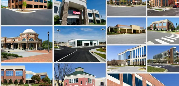 painting contractor commercial building collage